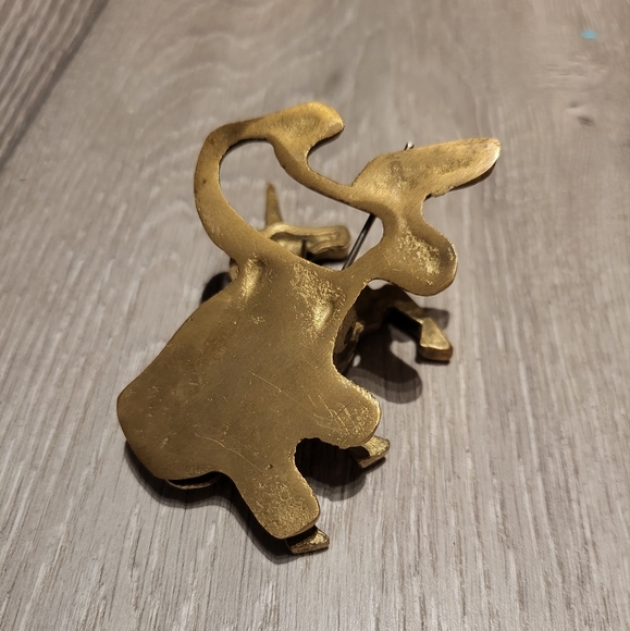 Vintage Brass Unicorn Clip - Picture 10 of 11